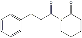 1-(3-Phenylpropionyl)piperidin-2-one Struktur