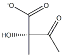 (S)-2-Hydroxy-2-methyl-3-oxobutyric acid anion Struktur