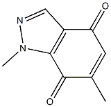 1,6-Dimethyl-1H-indazole-4,7-dione Struktur