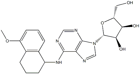 N-[[1,2,3,4-Tetrahydro-5-methoxynaphthalen]-1-yl]adenosine Struktur