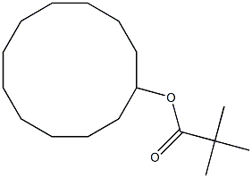 Cyclododecanol 2,2-dimethylpropanoate Struktur