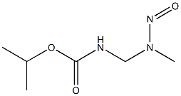 N-[(Methylnitrosoamino)methyl]carbamic acid isopropyl ester Struktur