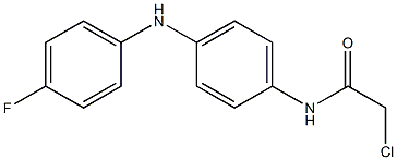 2-Chloro-4'-(4-fluoroanilino)acetoanilide Struktur