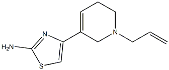 2-Amino-4-[(1-(2-propenyl)-1,2,5,6-tetrahydropyridin)-3-yl]thiazole Struktur