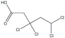 3,3,5,5-Tetrachlorovaleric acid Struktur