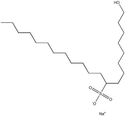 1-Hydroxyhenicosane-9-sulfonic acid sodium salt Struktur