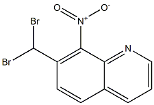 8-Nitro-7-dibromomethylquinoline Struktur