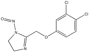 1-Nitroso-2-(3,4-dichlorophenoxymethyl)-4,5-dihydro-1H-imidazole Struktur