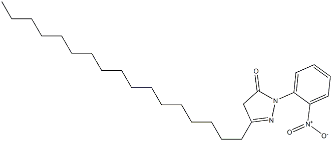 3-Heptadecyl-1-(2-nitrophenyl)-5-oxo-2-pyrazoline Struktur