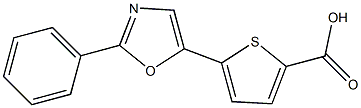 5-(2-Phenyloxazol-5-yl)thiophene-2-carboxylic acid Struktur