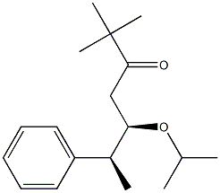 (5R,6S)-5-Isopropyloxy-2,2-dimethyl-6-phenyl-3-heptanone Struktur