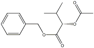 [S,(-)]-2-Acetyloxy-3-methylbutyric acid benzyl ester Struktur