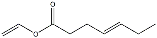 4-Heptenoic acid ethenyl ester Struktur