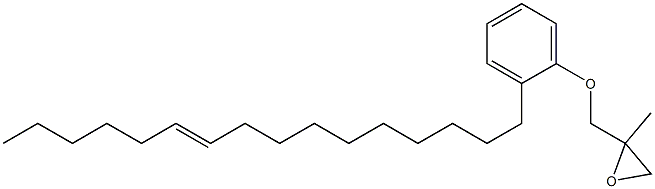 2-(10-Hexadecenyl)phenyl 2-methylglycidyl ether Struktur