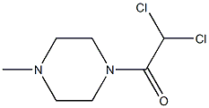 2,2-Dichloro-1-(4-methyl-1-piperazinyl)ethanone Struktur