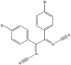 1,2-Bis(cyanoimino)-1,2-bis(4-bromophenyl)ethane Struktur