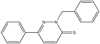 2-Benzyl-6-phenylpyridazine-3(2H)-thione Struktur