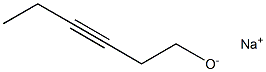 Sodium 3-hexyne-1-olate Struktur