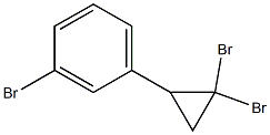 1-(3-Bromophenyl)-2,2-dibromocyclopropane Struktur