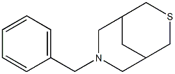 3-Benzyl-3-aza-7-thiabicyclo[3.3.1]nonane Struktur