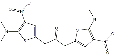 2-(Dimethylamino)-3-nitrothiophen-5-yl(methyl) ketone Struktur