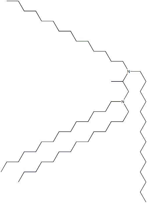 N,N,N',N'-Tetratetradecyl-1,2-propanediamine Struktur