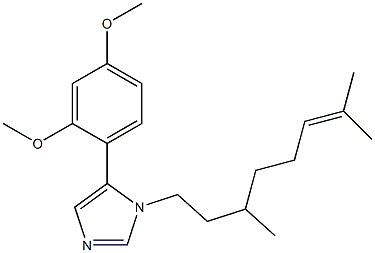 1-(3,7-Dimethyl-6-octenyl)-5-(2,4-dimethoxyphenyl)-1H-imidazole Struktur