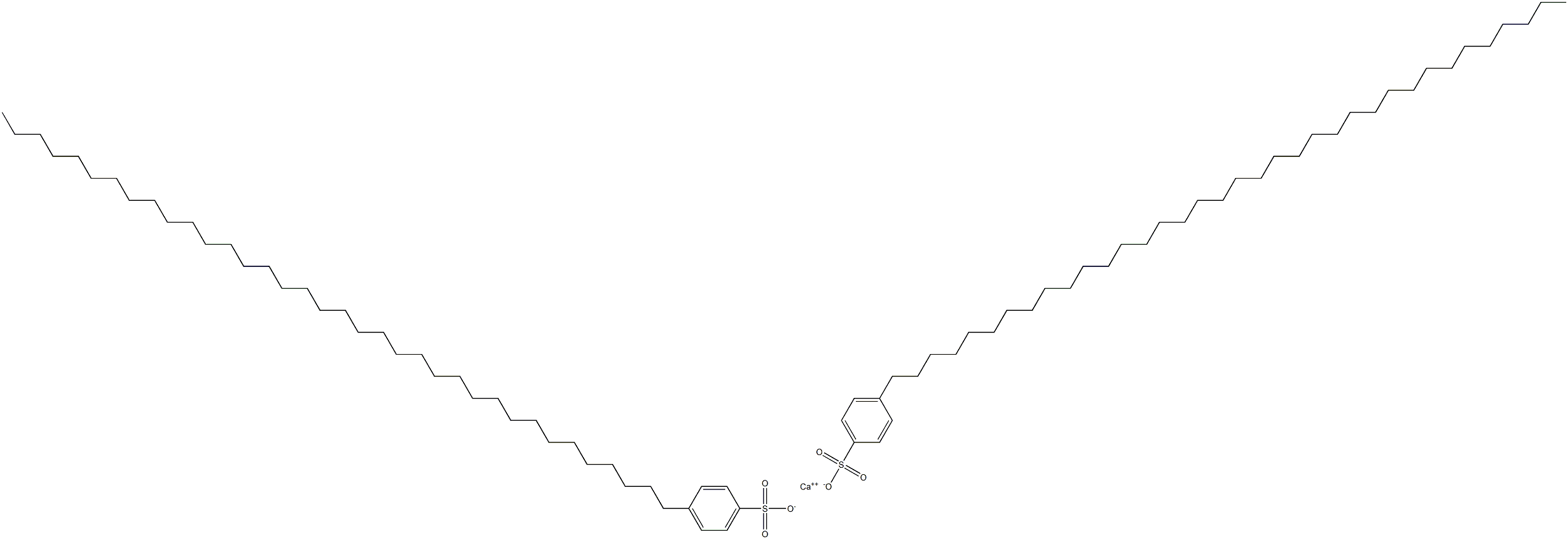 Bis[4-(hexatriacontan-1-yl)benzenesulfonic acid]calcium salt Struktur