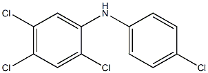 2,4,5-Trichlorophenyl 4-chlorophenylamine Struktur