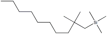 2,2-Dimethyl-1-trimethylsilyldecane Struktur