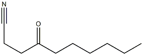 4-Oxodecanenitrile Struktur