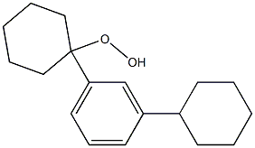 1-(3-Cyclohexylphenyl)cyclohexyl hydroperoxide Struktur