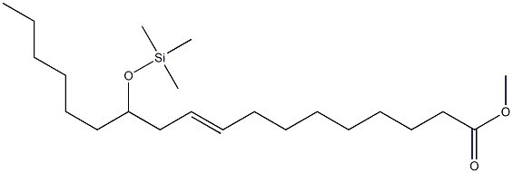 12-(Trimethylsiloxy)-9-octadecenoic acid methyl ester Struktur