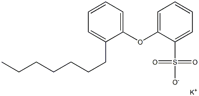 2-(2-Heptylphenoxy)benzenesulfonic acid potassium salt Struktur