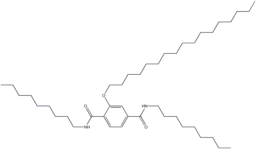 2-(Heptadecyloxy)-N,N'-dinonylterephthalamide Struktur