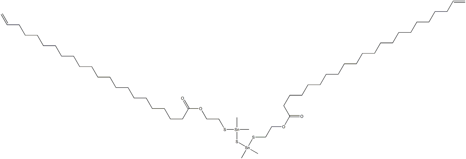 Bis[dimethyl[[2-(20-henicosenylcarbonyloxy)ethyl]thio]stannyl] sulfide Struktur