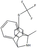 3-(Trifluoromethylthio)-5-methyl-10,11-dihydro-5H-dibenzo[a,d]cyclohepten-5,10-imine Struktur