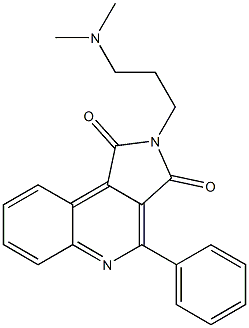 2-[3-(Dimethylamino)propyl]-4-phenyl-2H-pyrrolo[3,4-c]quinoline-1,3-dione Struktur