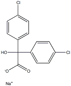 4,4'-Dichlorobenzilic acid sodium salt Struktur