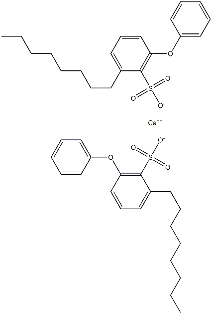 Bis(2-octyl-6-phenoxybenzenesulfonic acid)calcium salt Struktur