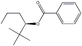 [R,(+)]-2,2-Dimethyl-3-hexanol benzoate Struktur