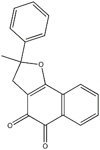 2-Phenyl-2-methyl-2,3-dihydronaphtho[1,2-b]furan-4,5-dione Struktur