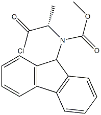 [(2S)-2-(9H-Fluorene-9-ylmethoxycarbonylamino)propanoyl] chloride Struktur