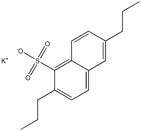 2,6-Dipropyl-1-naphthalenesulfonic acid potassium salt Struktur