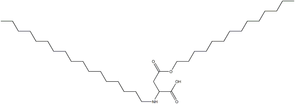 2-Heptadecylamino-3-(tetradecyloxycarbonyl)propionic acid Struktur