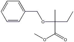 2-Benzyloxy-2-methylbutyric acid methyl ester Struktur