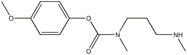 N-Methyl-N-(3-methylaminopropyl)carbamic acid 4-methoxyphenyl ester Struktur