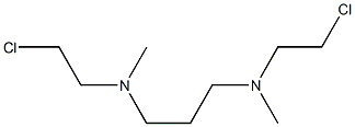 N,N'-Bis(2-chloroethyl)-N,N'-dimethyl-1,3-propanediamine Struktur