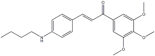 4-Butylamino-3',4',5'-trimethoxy-trans-chalcone Struktur