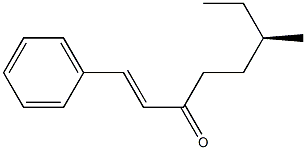 [R,(-)]-6-Methyl-1-phenyl-1-octene-3-one Struktur